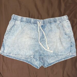Aerie Light Blue Jean Shorts